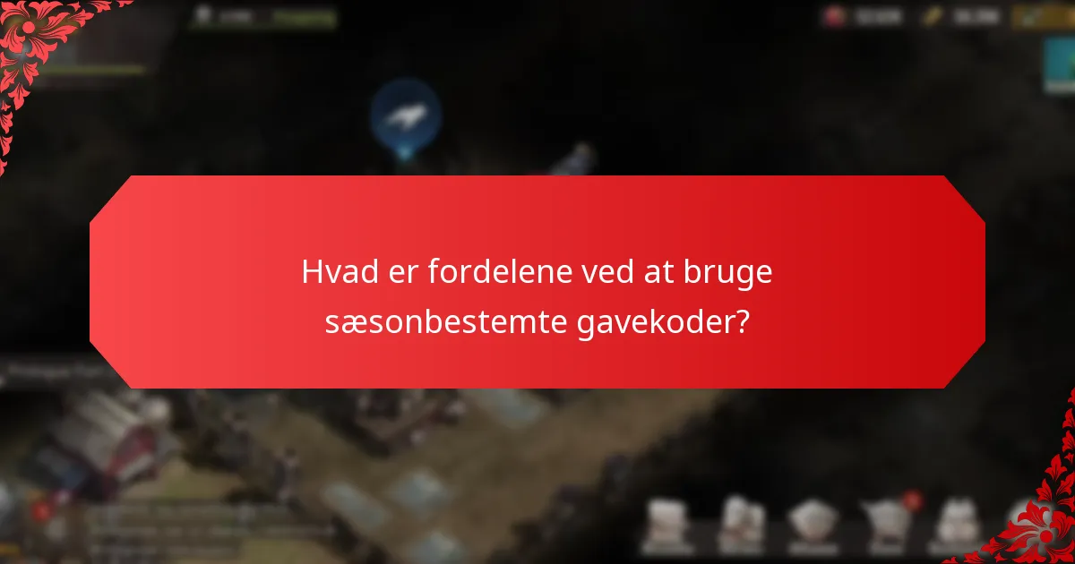 Hvilke typer sæsonbestemte gavekoder er tilgængelige?
