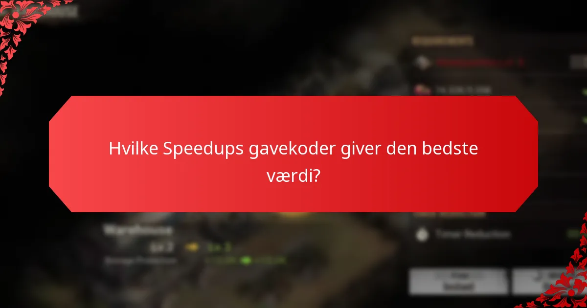Hvordan bruger jeg effektivt Speedups gavekoder?